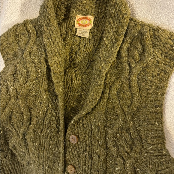 VINTAGE SWEATER VEST BANANA REPUBLIC WOOL CHUNKY - Picture 9 of 9